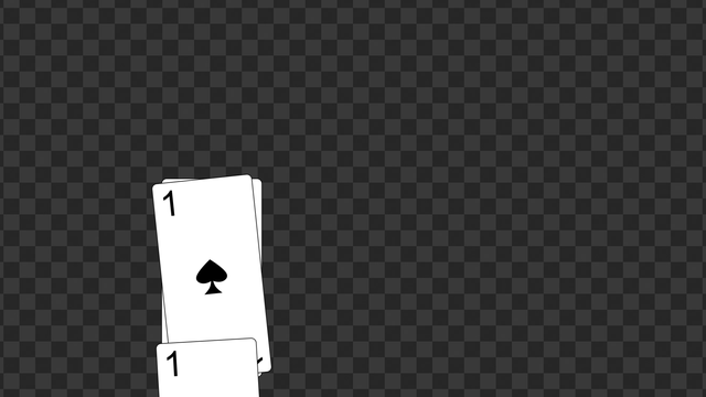 トランプカード (スペード 10)