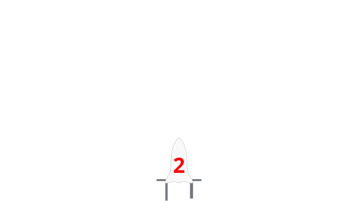 風船タイマー（ロケット型・発射・全10色）
